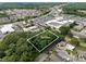 Aerial view of a 0.5-acre lot, highlighting its size and surroundings at 1346 Hill Rd, Charlotte, NC 28210