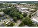 Aerial view of property showing its location relative to nearby businesses and streets at 1346 Hill Rd, Charlotte, NC 28210