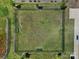Aerial view of a fenced dog park with benches at 1816 Teachers House Nw Rd, Concord, NC 28027
