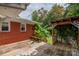 Back deck with brick house and pergola at 214 Ruth St, Rockwell, NC 28138