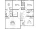 Second floor plan with Primary bedroom, two additional bedrooms, and a loft at 218 Lake George Dr, Shelby, NC 28152