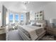 Elegant bedroom with bay windows and water views at 19125 Peninsula Point Dr, Cornelius, NC 28031
