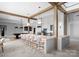 Modern kitchen with island, bar seating, and high-end appliances at 19125 Peninsula Point Dr, Cornelius, NC 28031