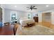 Large main bedroom with hardwood floors and ensuite bathroom at 534 Coman Ln, Kings Mountain, NC 28086