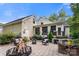 Entertaining backyard patio with fire pit, seating area, and outdoor kitchen at 534 Coman Ln, Kings Mountain, NC 28086