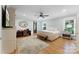 Spacious bedroom with hardwood floors and a ceiling fan at 534 Coman Ln, Kings Mountain, NC 28086