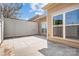 Private patio with stamped concrete, offering a peaceful outdoor space at 4759 Polo Gate Blvd, Charlotte, NC 28216