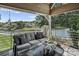 Relaxing balcony overlooking lake and community at 18641 Harborside Dr, Cornelius, NC 28031