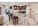 Modern kitchen with granite counters and dark cabinets at 18641 Harborside Dr, Cornelius, NC 28031