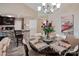Bright dining room with charming lake decor at 18641 Harborside Dr, Cornelius, NC 28031