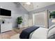 Spacious bedroom with hardwood floors, large window, and room for a king-size bed at 4759 Polo Gate Blvd, Charlotte, NC 28216
