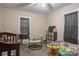 Bedroom with crib, changing table, and plenty of toys at 3913 Belk Mill Rd, Wingate, NC 28174