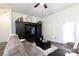 Comfortable living room featuring a built-in entertainment center at 133 Ole Eastpointe Dr, York, SC 29745
