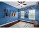 Blue bedroom with instruments and a TV at 4050 Halyard Dr, Denver, NC 28037