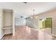 Bright dining area with hardwood floors and sliding glass doors at 13315 Hunting Birds Ln, Charlotte, NC 28278