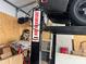 Two-post Nationwide car lift in garage at 4040 Angus Dr, Gastonia, NC 28056
