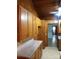 Retro kitchen features wood cabinets and countertops at 1270 Stanback Rd, Mount Gilead, NC 27306