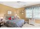 Charming bedroom with white wicker furniture and blue bedding at 1408 Stone Gate Dr, Shelby, NC 28150