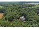 Bird's-eye view of a home surrounded by trees at 2510 Doster Rd, Monroe, NC 28112
