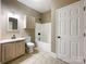 Clean bathroom with a tub, vanity, and toilet at 2510 Doster Rd, Monroe, NC 28112