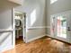 Entryway with powder room and hardwood floors at 2510 Doster Rd, Monroe, NC 28112