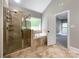 Spa-like bathroom featuring a large shower and garden tub at 2510 Doster Rd, Monroe, NC 28112