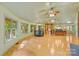Open kitchen with island and wood cabinets at 241 Spring Shore Rd, Statesville, NC 28677