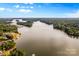 Aerial view of waterfront homes and community at 241 Spring Shore Rd, Statesville, NC 28677