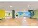 Unfinished basement with wood stove and spiral staircase at 241 Spring Shore Rd, Statesville, NC 28677