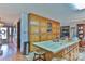 Kitchen features island with butcher block top and lots of storage at 225 Frye Hts, Taylorsville, NC 28681