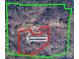 Aerial view of property showing lot lines and outbuildings at 225 Frye Hts, Taylorsville, NC 28681
