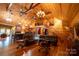 Open floor plan combining living room, kitchen, and dining area with hardwood floors at 1235 Bob Falls Dr, Shelby, NC 28150