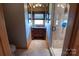 Bathroom with a single vanity, shower and window at 1235 Bob Falls Dr, Shelby, NC 28150