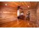 Bedroom with hardwood floors and access to an upper hallway at 1235 Bob Falls Dr, Shelby, NC 28150
