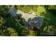 Aerial view of a single Gathering home with metal roof at 1235 Bob Falls Dr, Shelby, NC 28150
