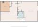 Basement floor plan with bedroom, Gathering room, recreation room, and bath at 540 Harbor Rd, Norwood, NC 28128