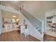 Spacious entryway with stairs and a view of the kitchen at 540 Harbor Rd, Norwood, NC 28128