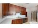 Kitchen with dark wood cabinets and sink at 309 Elm St, Marshville, NC 28103
