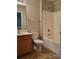 Clean bathroom with tub, toilet, and vanity at 7945 Mariners Pointe Cir, Denver, NC 28037