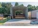 Covered storage area for lumber and materials at 5067 E Dixon Blvd, Kings Mountain, NC 28086