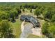 Aerial view of the house, highlighting its location on a spacious lot at 5510 Hoodtown Rd, Sharon, SC 29742