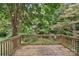 Wooden deck overlooking a private, wooded backyard at 511 Colorado Trl, Lincolnton, NC 28092