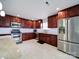 Modern kitchen with granite countertops and stainless steel appliances at 4616 Canal Rd, Marshville, NC 28103