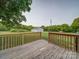 Wooden deck overlooking a spacious backyard at 4616 Canal Rd, Marshville, NC 28103