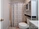 Updated bathroom with a shower, toilet, and vanity at 4616 Canal Rd, Marshville, NC 28103