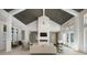 Spacious community room with vaulted ceilings, fireplace, and hardwood floors at 1110 Lowland Way, Waxhaw, NC 28173