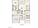 First floor plan displaying an open layout and two-car garage at 7048 Stella Pl, Stanley, NC 28164