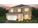 Two-story home with stone and siding exterior at 7055 Stella Pl, Stanley, NC 28164