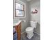 Clean bathroom featuring a classic toilet and wood vanity at 192 Dunlap Loop, Statesville, NC 28625