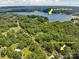 Aerial view of property near Lookout Shoals Lake at 4537 Sunrise Beach Rd, Catawba, NC 28609